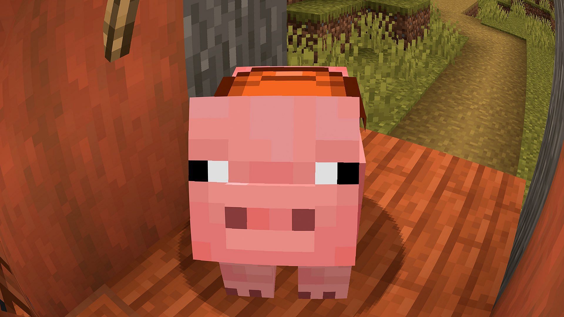 The pig is one of the many mobs in Minecraft (Image via Mojang Studios)
